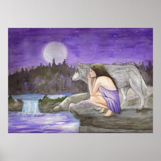 ロリー・カレルによる星空の夜 ポスター (正面)