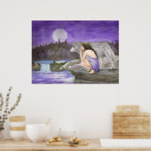 ロリー・カレルによる星空の夜 ポスター (キッチン)