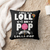 ロリ可愛ポップ・アートのい孫の祖父母さんお菓子 クッション (ブランケット)