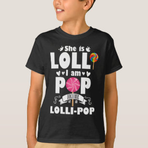 ロリ可愛ポップ・アートのい孫の祖父母さんお菓子 Tシャツ