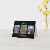 ロリ地方Everett著ACEOの挨拶状 カード (黄色い花)