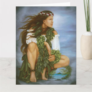 ロリ地方Higgins著絵を描く"Ka No'ono'o"。 8.5x11 カード