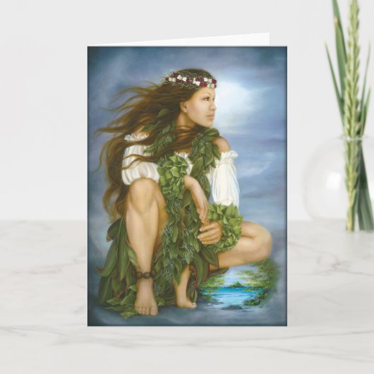 ロリ地方Higgins著"Ka No'ono'o"の油絵 カード (正面)
