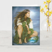 ロリ地方Higgins著"Ka No'ono'o"の油絵 カード (黄色い花)