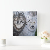 ロリ地方Karelsの良きパートナーのオオカミの柱時計の芸術 スクエア壁時計 (ホーム)