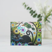 ロリ・エベレット - 死者の日、黒猫、鳥について ポストカード (スタンド正面)