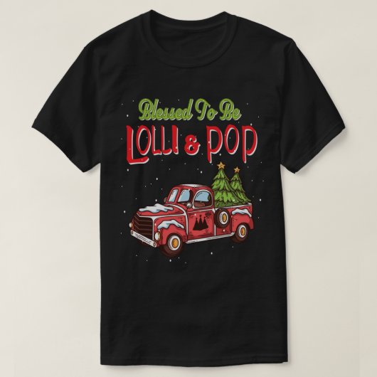 ロリ&ポップ・アートのクリスマスパジャマ祖父母グランドモット Tシャツ (デザイン正面)