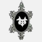 ロルシャッインクブロ スノーフレークピューターオーナメント (左)