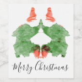 ロルシャッハインクロサンタ小人 ワインラベル (シングルラベル)