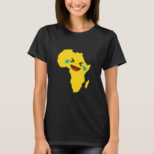 ロルハッピールマオアフリカの地図 Tシャツ (正面)