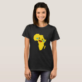 ロルハッピールマオアフリカの地図 Tシャツ (正面フル)