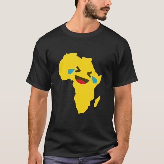 ロルハッピールマオアフリカの地図 Tシャツ (正面)