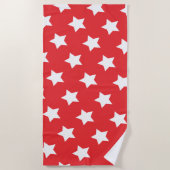 ロレイロ08スターレッド ビーチタオル (正面)