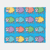 ロレイロ15誰がbeeeと言った フリースブランケット (正面(横))