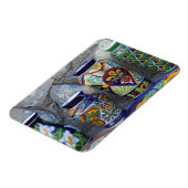 ロレカラフルトのダウンタウンで販売する陶器 マグネット (左側)