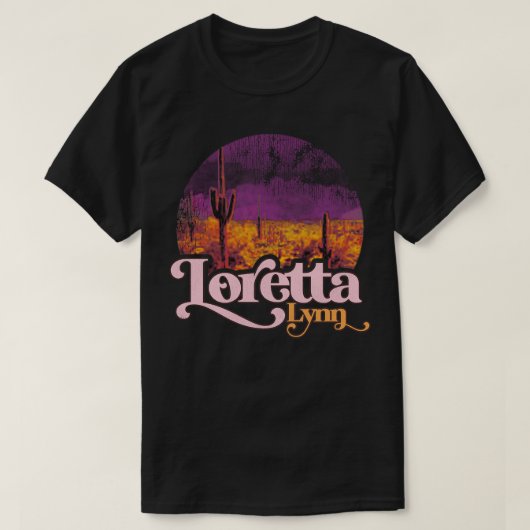 ロレッタパスタルサンライズ Tシャツ (デザイン正面)