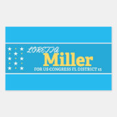 ロレッタ・ミラーのステッカー 長方形シール (正面)