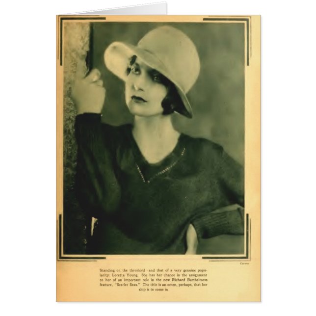 ロレッタ・ヤングの1929年のポートレート (正面)