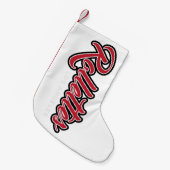 ロレットストッキング スモールクリスマスストッキング (正面 (吊り時))