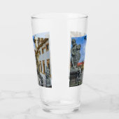 ロレト・プラハ教会の石天使と階段 タンブラーグラス (左)