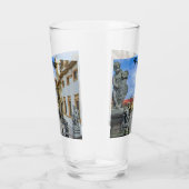 ロレト・プラハ教会の石天使と階段 タンブラーグラス (右)