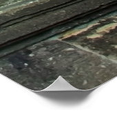 ロレト・プラハ教会の石天使と階段 ポスター (角)