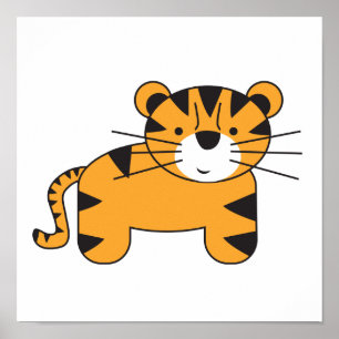 ロレナ・デパンテによる虎のイラスト ポスター