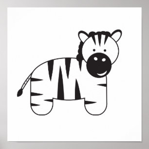 ロレナ・デパンテによるZEBRAのイラスト ポスター