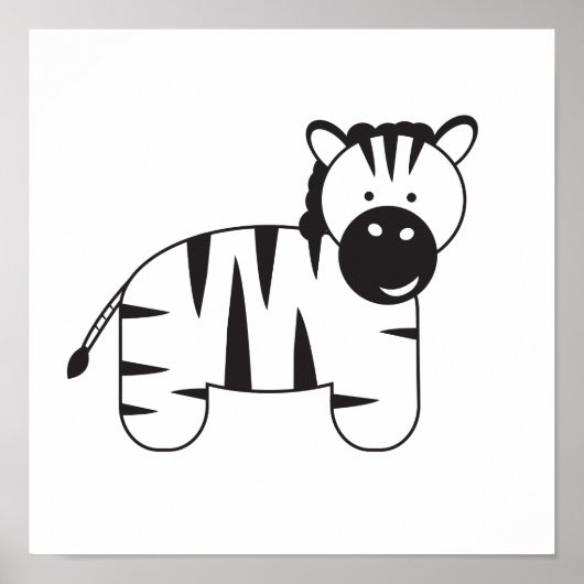 ロレナ・デパンテによるZEBRAのイラスト ポスター (正面)