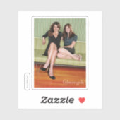 ロレリ&ロリーシッティングオンソファポートレート シール (シート)