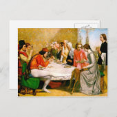 ロレンツォとイザベラby John Everett Millais ポストカード (正面/裏面)