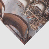 ロレンツォ·ア·カストロの「海戦」 薄葉紙 (詳細)