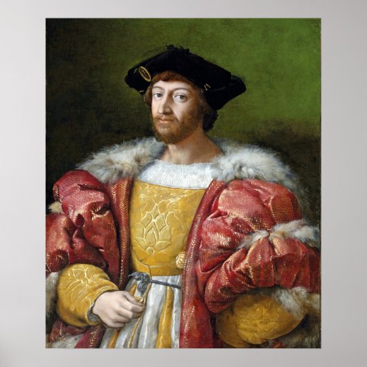 ロレンツォ・デ・メディチ – ラファエル – c1518 ポスター (正面)