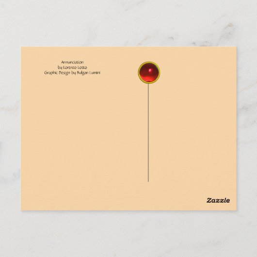 ロレンツォ・ロットによるレカナティの受胎告知 ポストカード (裏面)
