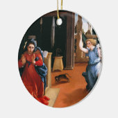 ロレンツォ・ロットによるレカナティ受胎告知 セラミックオーナメント (左)