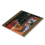 ロレンツォ・ロットによるレカナティ受胎告知 タイル (側面)