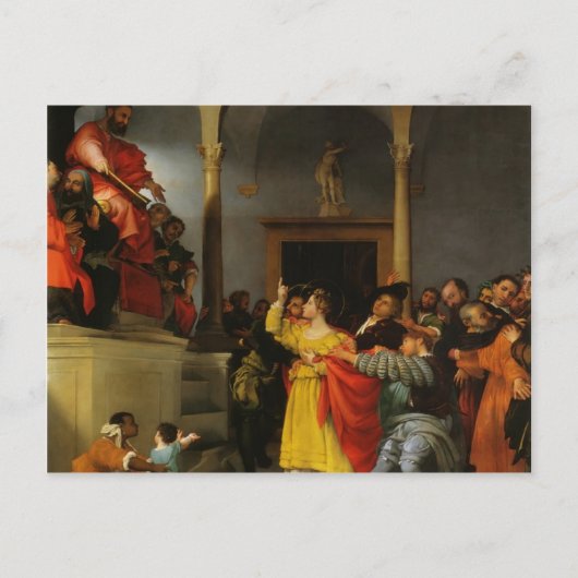 ロレンツォ・ロット – 審査員の前のセントルシア ポストカード (正面)