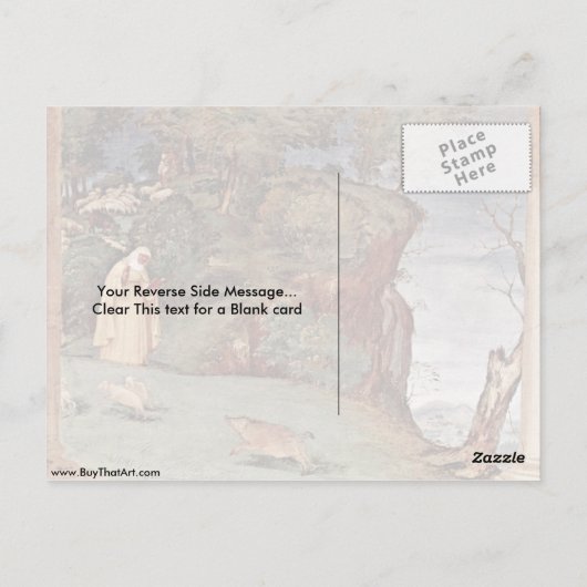 ロレン賛美ツォ・ロットによる聖クレの ポストカード (裏面)