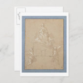 ロレートのマドンナ(ペンとインク) ポストカード (正面/裏面)