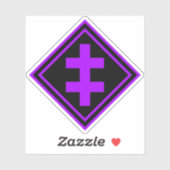 ロレーヌの十字架 – v2 （紫） シール (シート)