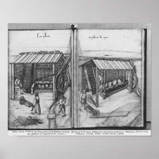 ロレーヌ・ラ・クロワ・オーマインズの銀鉱山 ポスター (正面)