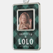 ロロに昇格 |ベビーフォトグランパ シルバープレートフレームオーナメント (左)