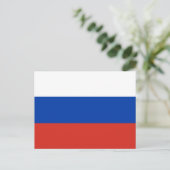 ロロシアのシア国旗 ポストカード (スタンド正面)