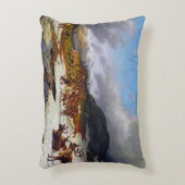 ロロスの北の山の中のトナカイの群れ アクセントクッション (正面(垂直))