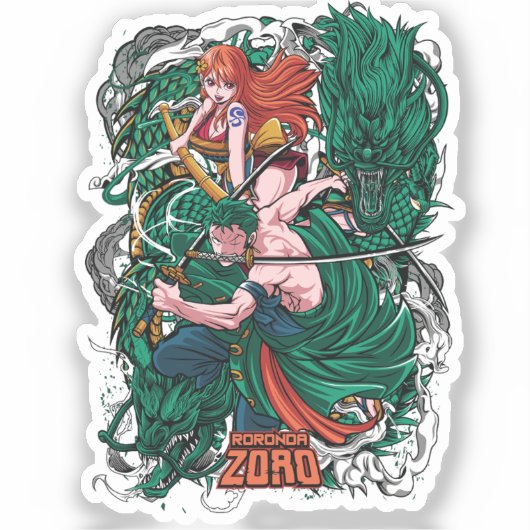 ロロノア・ゾロ ONE PIECE シール (正面)