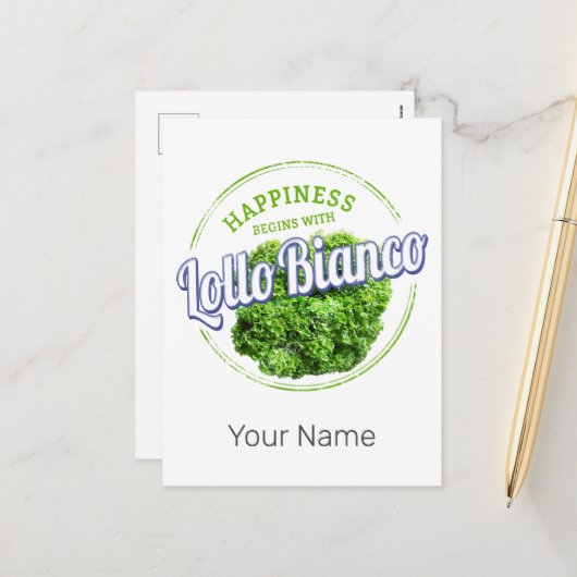 ロロビアンコサラダヴィンテージロロロビオンダビーガン シーズンポストカード (正面/裏面インサイチュ)