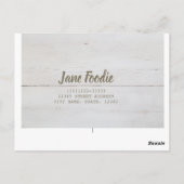 ロロビアンコサラダ葉レタスビーガン用 ポストカード (裏面)