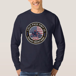 ロローパスロードオレゴンのモーターサイクルトリップ Tシャツ