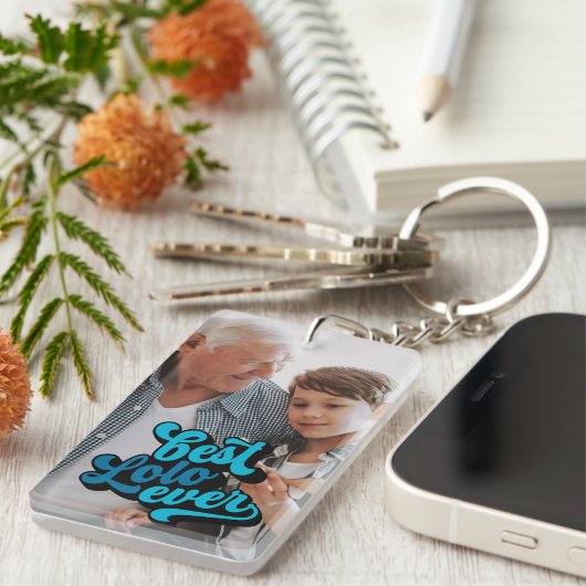 ロロ最高のエバー |グランドパ写真 キーホルダー (正面右)