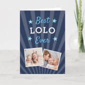 ロロ最高のエバー |父の日の写真 カード (正面)